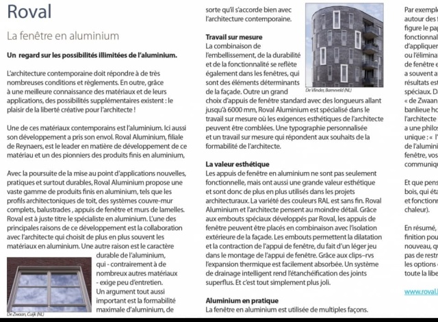 La fenêtre en aluminium