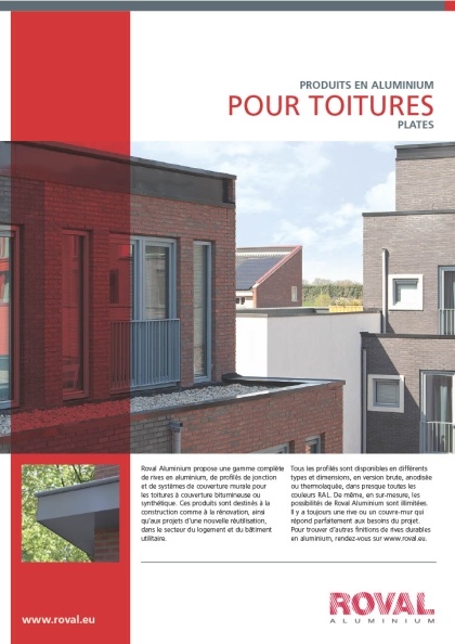 Produits en aluminium pour toitures plates (version raccourcie)