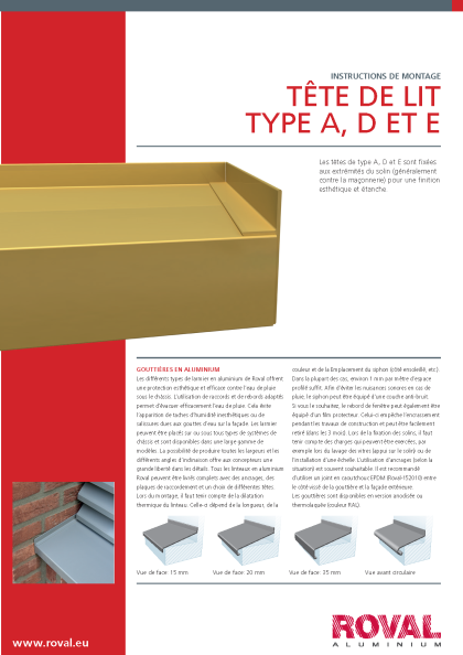 About type A, D et E 